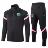 Survetement Barcelone 2020-21 Noir Rose Vert