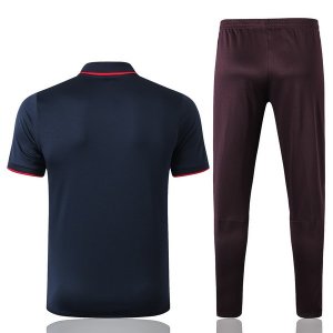 Polo Conjunto Complet Barcelone 2019-20 Bleu Marine Bordeaux