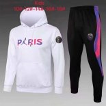 Enfant Sweat Shirt Capuche Paris Saint Germain 2022 Blanc Rouge 1