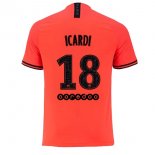 Maillot Paris Saint Germain NO.18 Icardi 2ª 2019-20 Orange