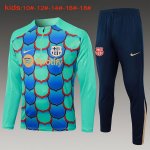 Enfant Training Top Barcelone 2024-25 Vert Bleu 3 Enfant Training Top Barcelone 2024-25 Vert Bleu 3