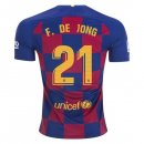 Maillot Barcelone NO.21 Jong 1ª 2019-20 Bleu Rouge