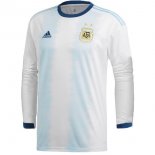 Maillot Argentine 1ª ML 2019 Blanc Bleu