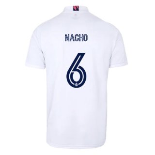 Maillot Real Madrid 1ª NO.6 Nacho 2020-21 Blanc