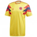 Thailande Maillot Columbia 1ª Retro 1990 Jaune