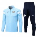 Veste Manchester City 2022-23 Bleu Noir