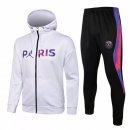 Sweat Shirt Capuche Paris Saint Germain 2021-22 Blanc Purpura Noir