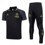 Polo PSG Ensemble Complet 2023-24 Noir