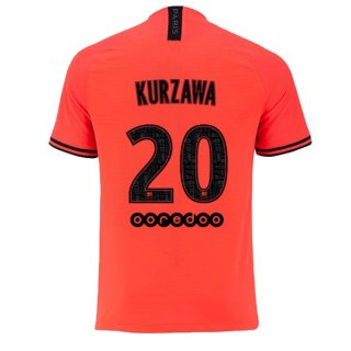 Maillot Paris Saint Germain NO.20 Kurzawa 2ª 2019-20 Orange