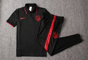 Polo Atlético Madrid Conjunto Complet 2019-20 Noir