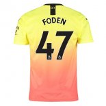 Maillot Manchester City NO.47 Foden 3ª 2019-20 Orange