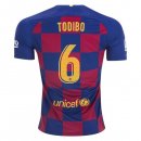 Maillot Barcelone NO.6 Todibo 1ª 2019-20 Bleu Rouge