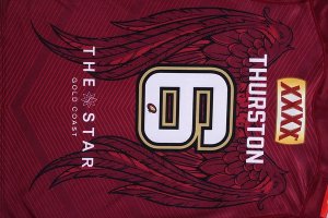 Thailande Maillot Thurston QLD Maroons 2017 2018 Rouge