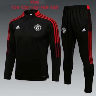 Enfant Training Top Manchester United 2022 Noir Rouge