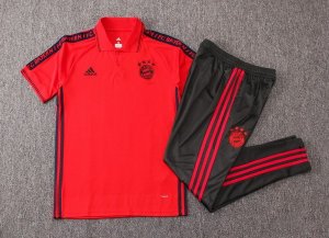 Polo Conjunto Complet Bayern Munich 2019-20 Rouge Gris