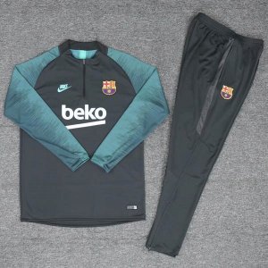 Survetement Barcelone 2019-20 Noir Vert Gris