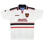 Thailande Maillot Manchester United 2ª Retro 1998 1999 Blanc