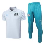 Polo Palmeiras Ensemble Complet 2023-24 Blanc Bleu Polo Palmeiras Ensemble Complet 2023-24 Blanc Bleu