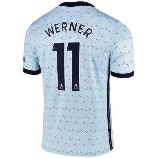 Maillot Chelsea NO.11 Werner 2ª 2020-21 Bleu