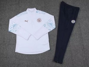 Survetement Manchester City 2020-21 Blanc Bleu