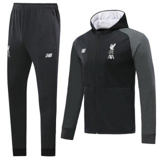 Survetement Liverpool 2019-20 Noir Blanc Gris