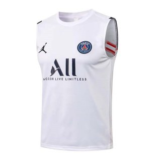 Maillot Paris Saint Germain Sans Manches 2022 Blanc