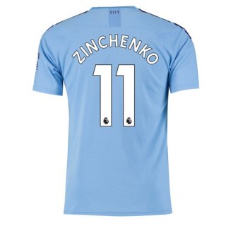 Maillot Manchester City NO.11 Zinchenko 1ª 2019-20 Bleu