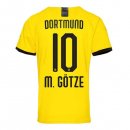 Thailande Maillot Borussia Dortmund NO.10 M.Gotze 1ª 2019-20 Jaune