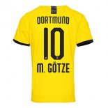 Thailande Maillot Borussia Dortmund NO.10 M.Gotze 1ª 2019-20 Jaune