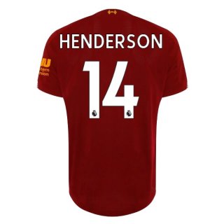Maillot Liverpool NO.14 Henderson 1ª 2019-20 Rouge Maillot Liverpool NO.14 Henderson 1ª 2019-20 Rouge