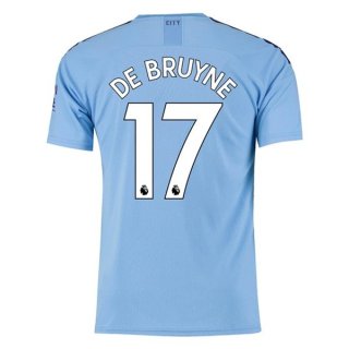 Maillot Manchester City NO.17 Bruyne 1ª 2019-20 Bleu