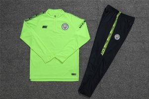 Survetement Manchester City 2019-20 Vert Fluorescent