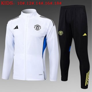 Enfant Survetement Manchester United 2025-26 Blanc 4 Enfant Survetement Manchester United 2025-26 Blanc 4