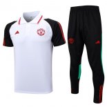 Polo Manchester United Ensemble Complet 2024 Blanc