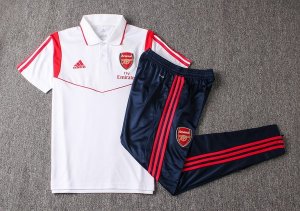 Polo Arsenal Conjunto Complet 2019-20 Blanc Rouge