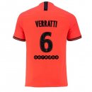 Maillot Paris Saint Germain NO.6 Verratti 2ª 2019-20 Orange