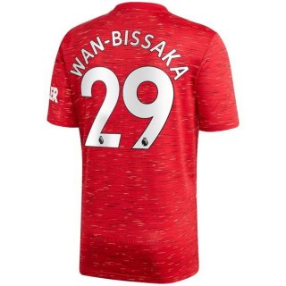 Maillot Manchester United NO.29 Wan Bissaka 1ª 2020-21 Rouge