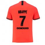 Maillot Paris Saint Germain NO.7 Mbappe 2ª 2019-20 Orange