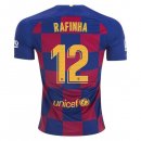 Maillot Barcelone NO.12 Rafinha 1ª 2019-20 Bleu Rouge