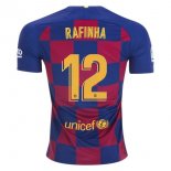 Maillot Barcelone NO.12 Rafinha 1ª 2019-20 Bleu Rouge