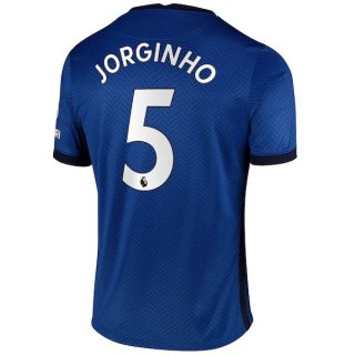 Maillot Chelsea NO.5 Jorginho 1ª 2020-21 Bleu