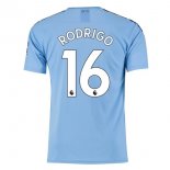 Maillot Manchester City NO.16 Rodrigo 1ª 2019-20 Bleu