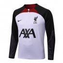 Survetement Training Liverpool Top 2023 Blanc Noir