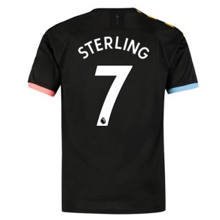 Maillot Manchester City NO.7 Sterling 2ª 2019-20 Noir