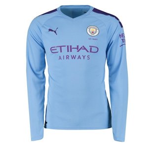 Maillot Manchester City 1ª ML 2019-20 Bleu