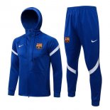 Sweat Shirt Capuche Barcelone 2022 Bleu