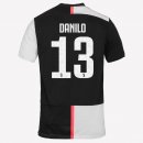 Maillot Juventus NO.13 Danilo 1ª 2019-20 Blanc Noir