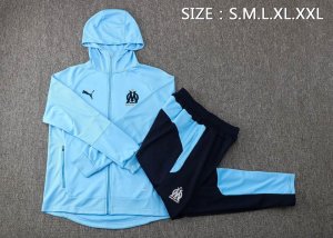 Sweat Shirt Capuche Ensemble Complet Marseille 2022-23 Bleu
