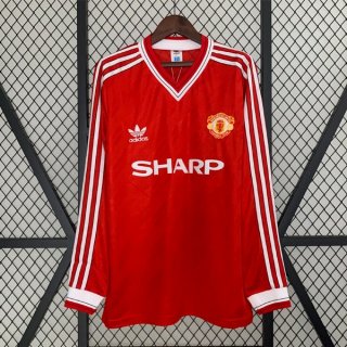 Thailande Maillot Manchester United 1ª ML Retro 1986 1988