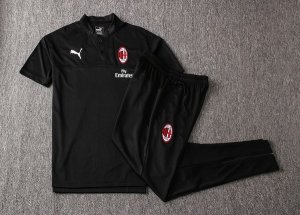 Polo AC Milan Conjunto Complet 2019-20 Noir